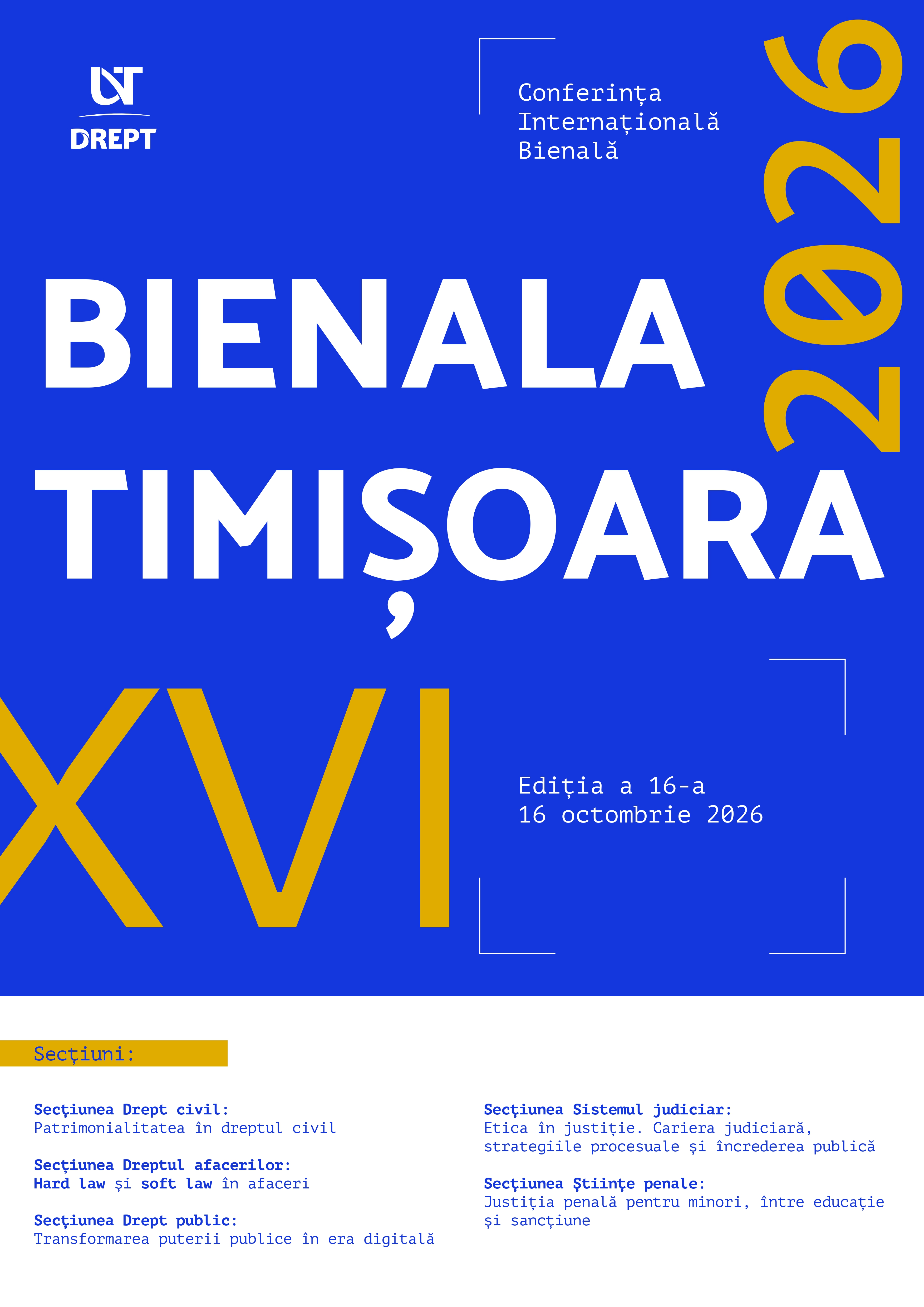 Bienala Facultății de Drept din Timișoara 2026